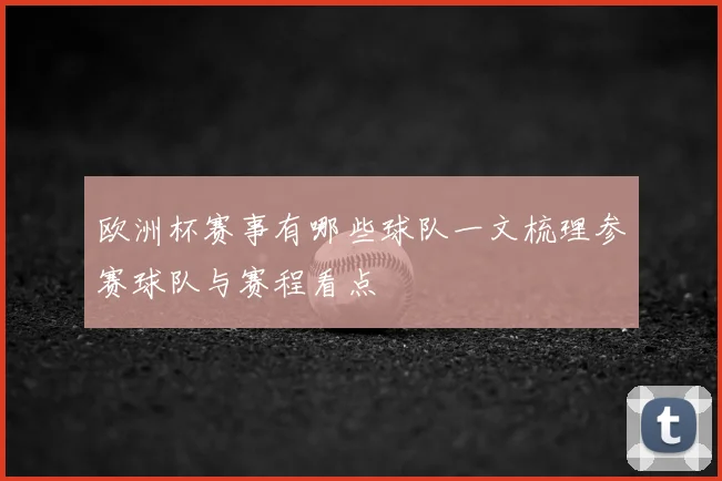 欧洲杯赛事有哪些球队一文梳理参赛球队与赛程看点